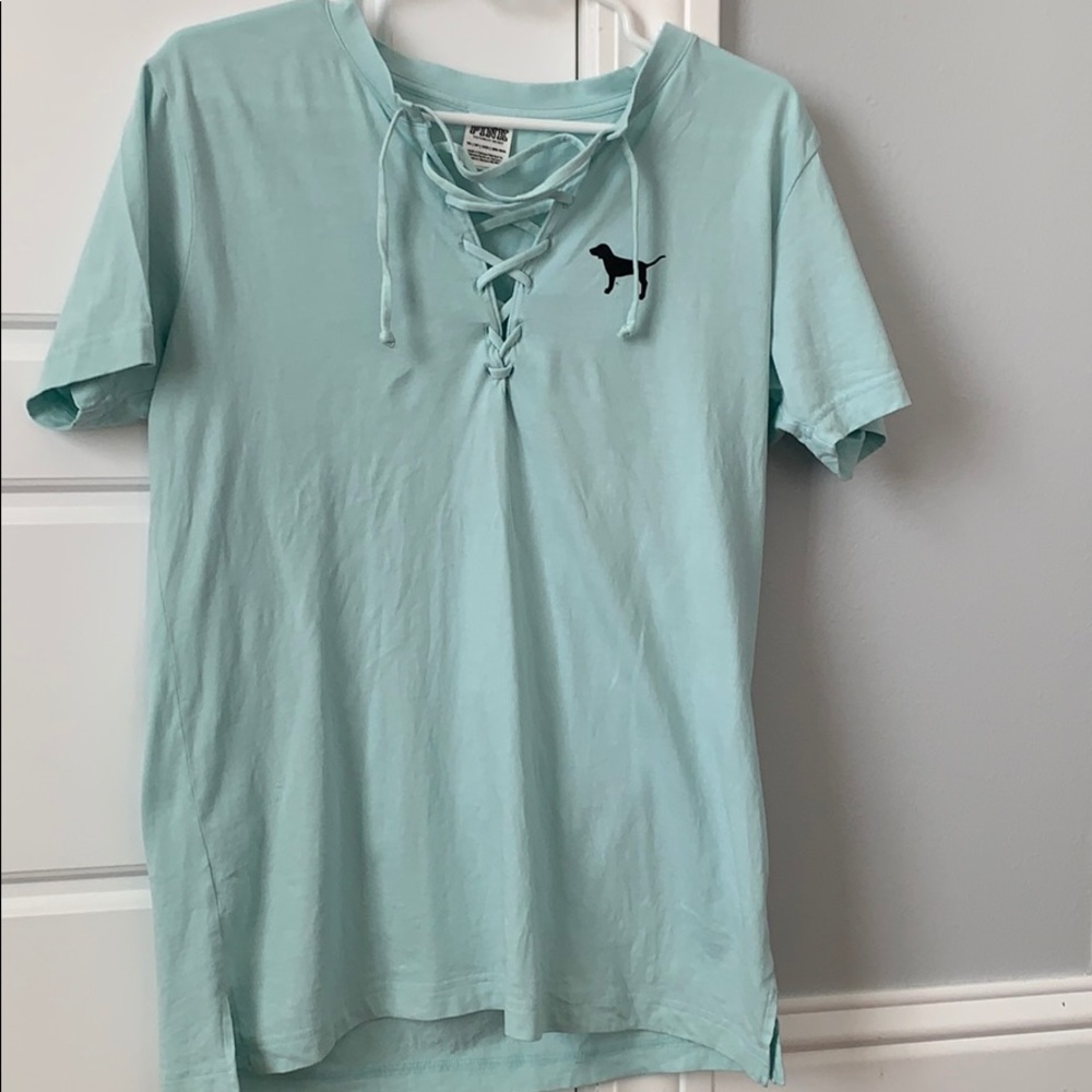 Baby blue tee shirt